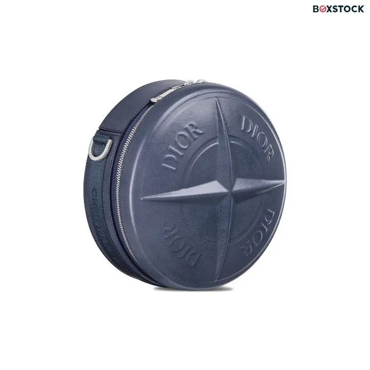 Dior x Stone Island Round Bag 'Blue' Spring/Summer 2024