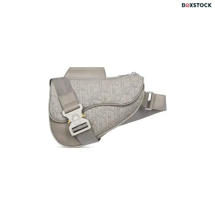 Dior x Stone Island Saddle Bag 'Grey' Spring/Summer 2024