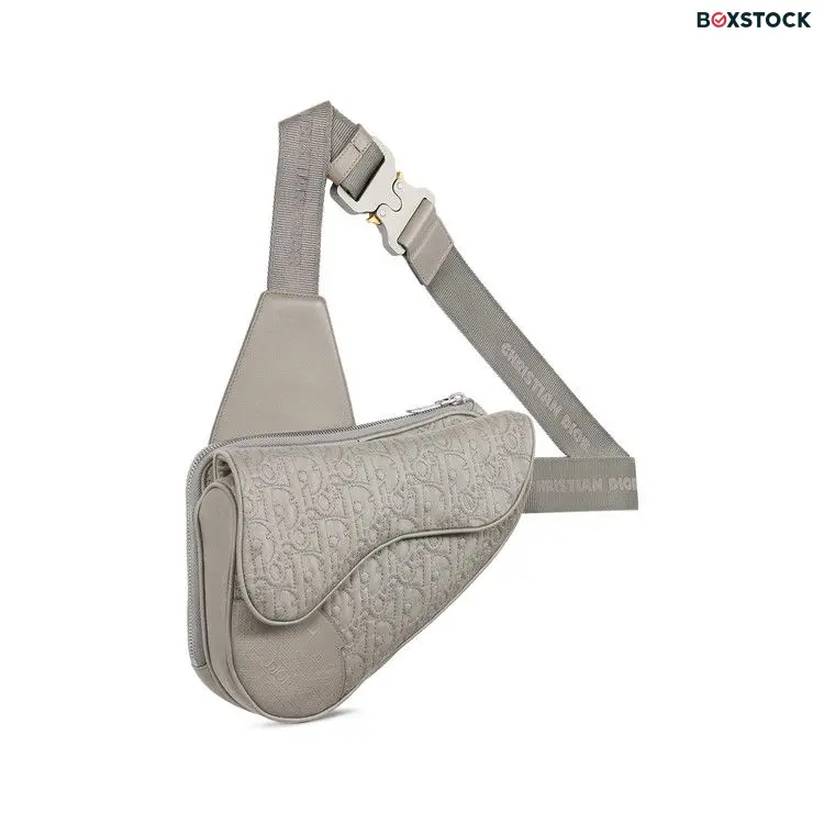 Dior x Stone Island Saddle Bag 'Grey' Spring/Summer 2024