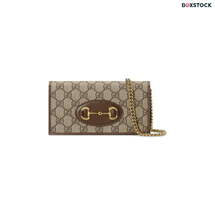 Gucci 1995 Horsebit Chain Wallet 'Beige/Brown Sugar' Spring/Summer 2020
