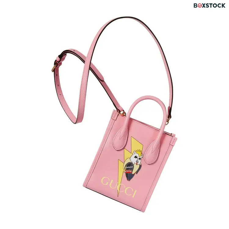 Gucci Bananya Print Mini Tote Bag 'Light Pink' Fall/Winter 2022