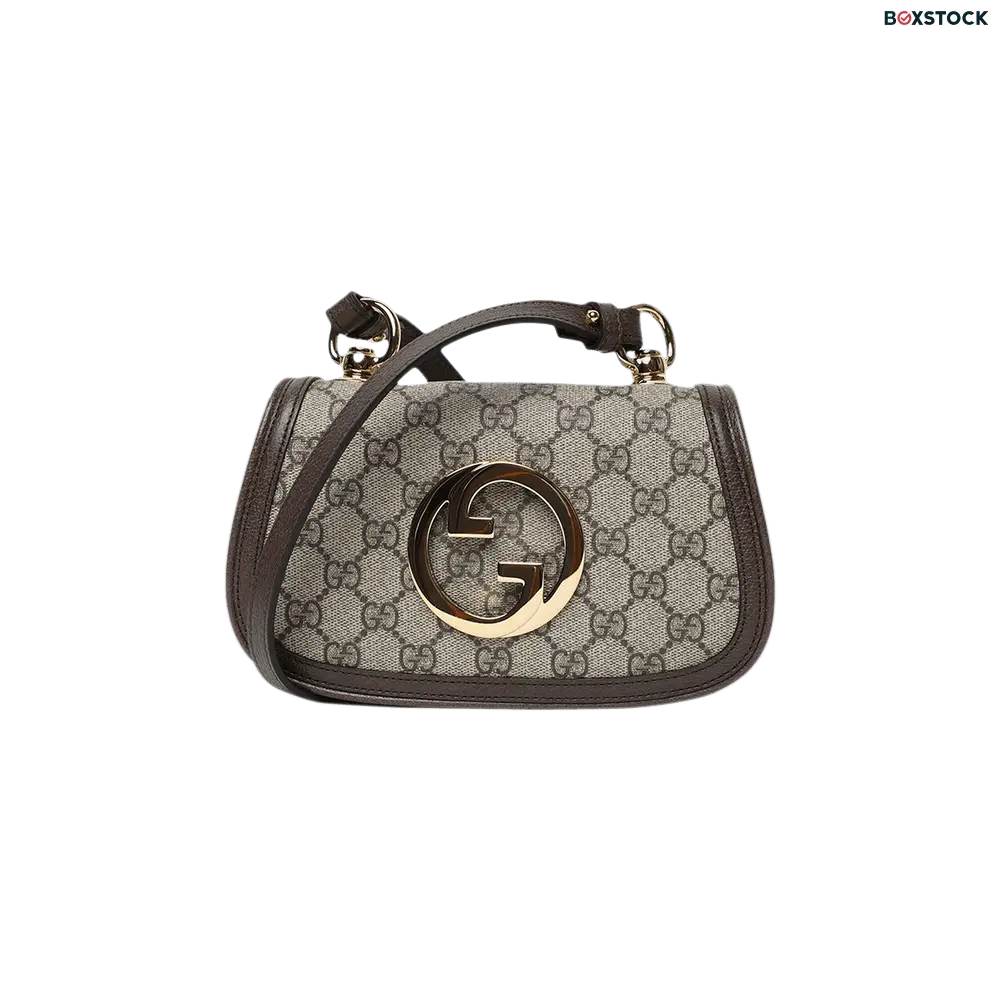 Gucci Blondie Mini Shoulder Bag 'Beige/Ebony/New Acero' Grey Fall/Winter 2023