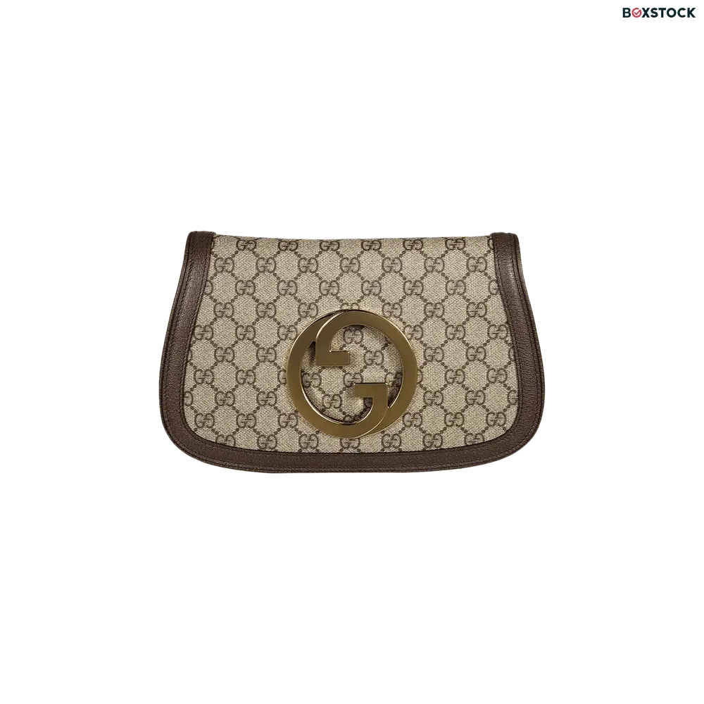 Gucci Blondie Shoulder Bag 'Beige/Ebony Supreme' Grey Spring/Summer 2023