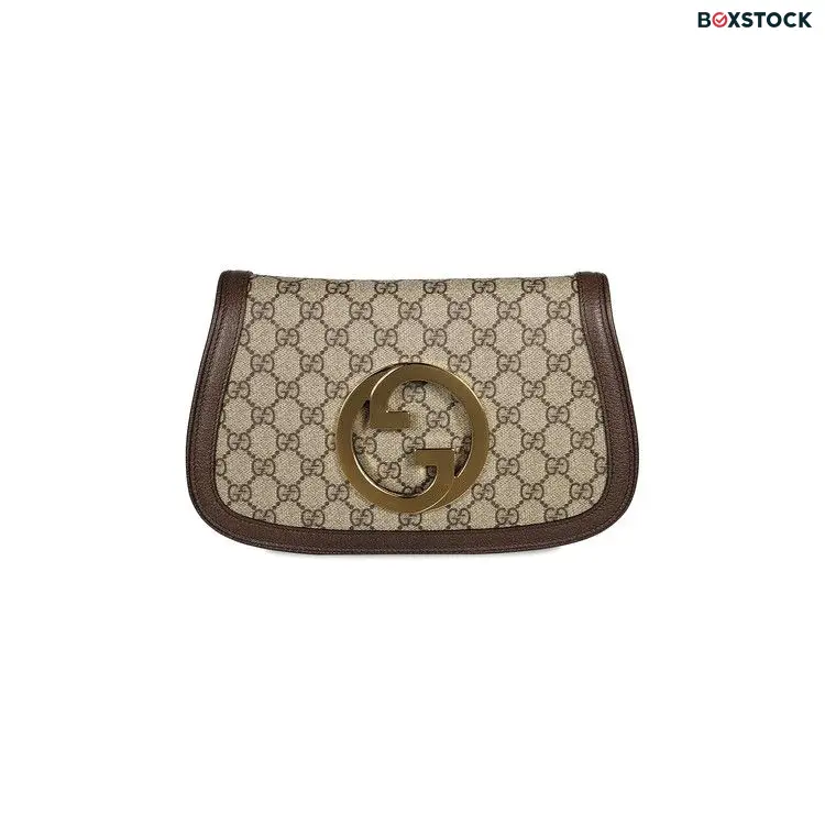 Gucci Blondie Shoulder Bag 'Beige/Ebony Supreme' Grey Spring/Summer 2023