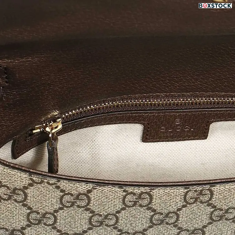 Gucci Blondie Shoulder Bag 'Beige/Ebony Supreme' Grey Spring/Summer 2023