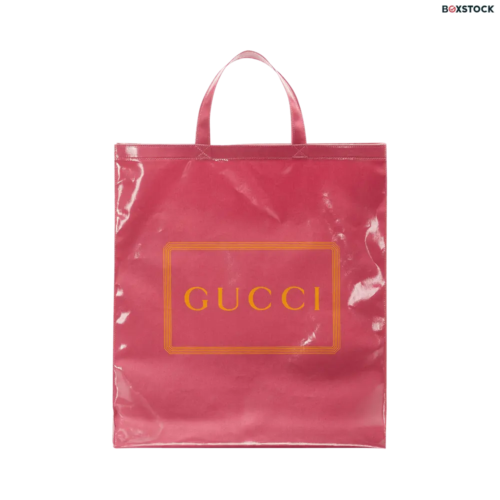 Gucci Coated Cotton Medium Gucci Print Tote 'Glam Pink' Fall/Winter 2019