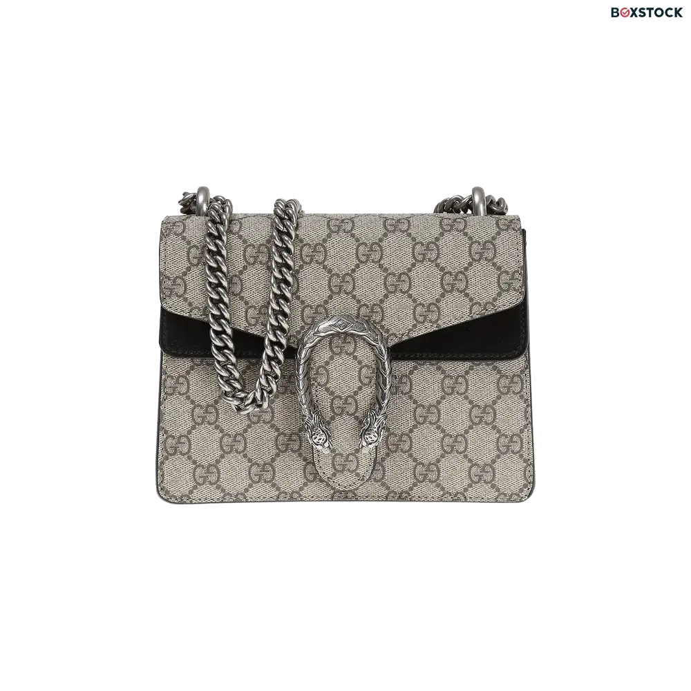 Gucci Dionysus GG Supreme Mini Bag 'Beige/Ebony' Tan