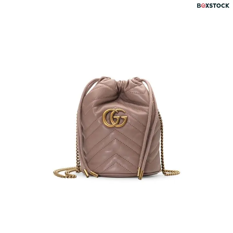 Gucci GG Marmont 2.0 Mini Bucket Bag 'Porcelain Rose' Pink Fall/Winter 2019