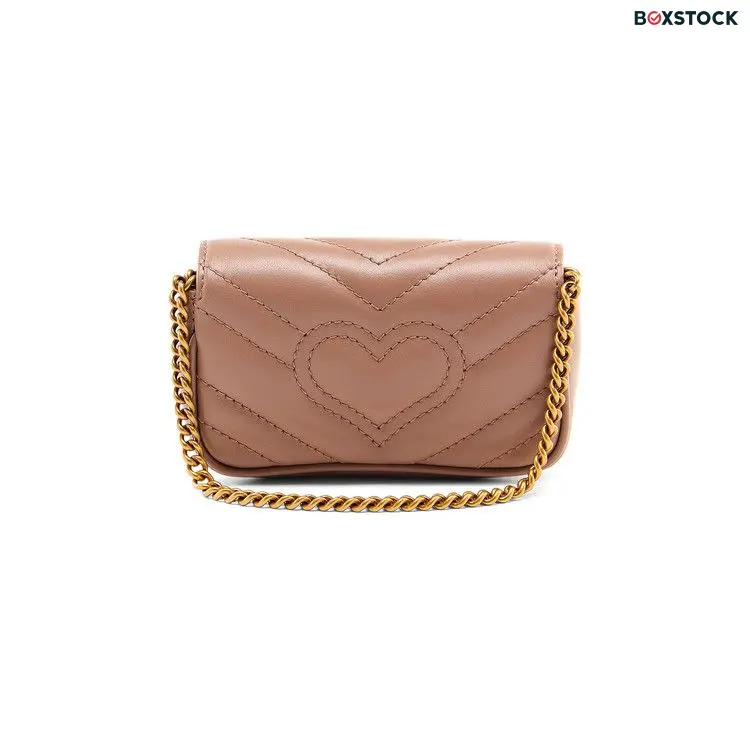 Gucci GG Marmont Chain Coin Purse 'Porcelain Rose' Pink Fall/Winter 2020