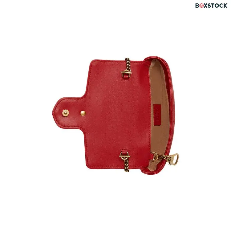 Gucci GG Marmont Matelass� Leather Super Mini Bag 'Hibiscus Red' Spring/Summer 2021