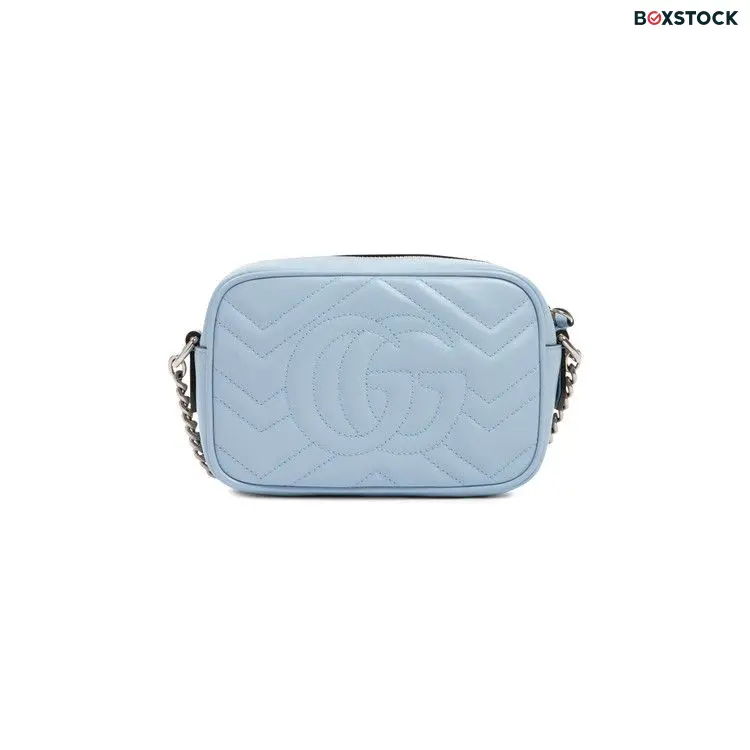 Gucci GG Marmont Matelassé Mini Bag 'Pastel Blue' Fall/Winter 2020