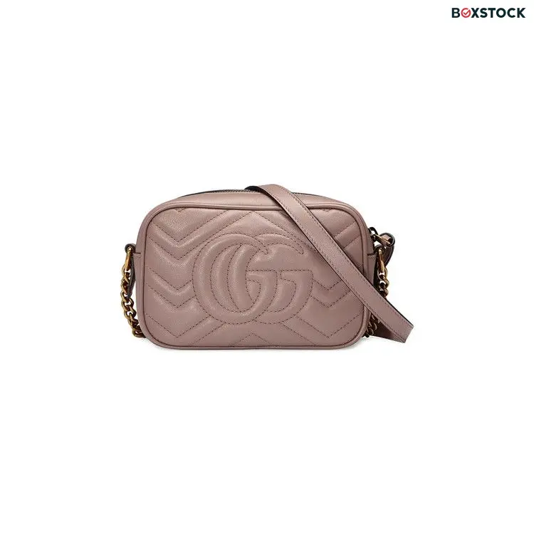 Gucci GG Marmont Matelassé Mini Bag 'Rose Antic' Pink Fall/Winter 2020
