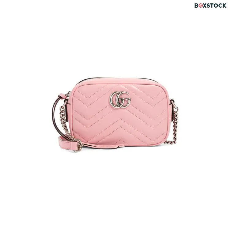 Gucci GG Marmont Matelassé Mini Bag 'Wild Rose' Pink Fall/Winter 2020