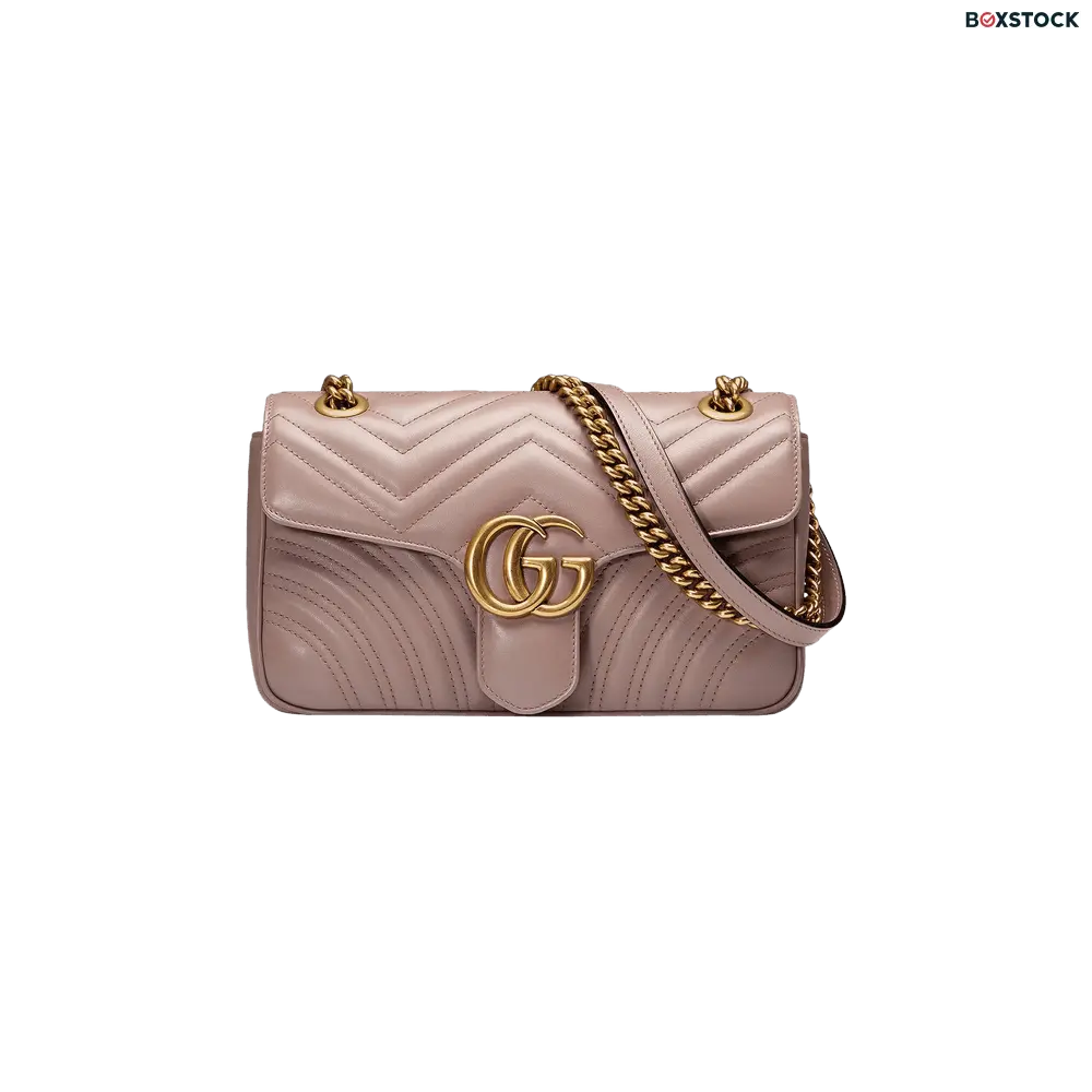 Gucci GG Marmont Matelassé Shoulder Bag 'Dusty Pink' Fall/Winter 2020