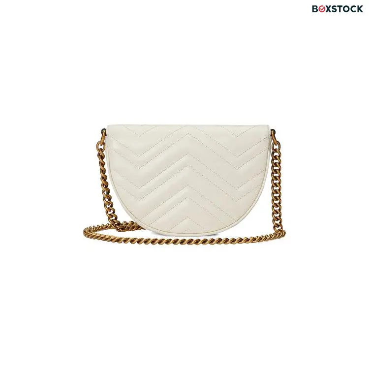 Gucci GG Marmont Matelasse Chain Mini Bag 'Mystic White' Fall/Winter 2023