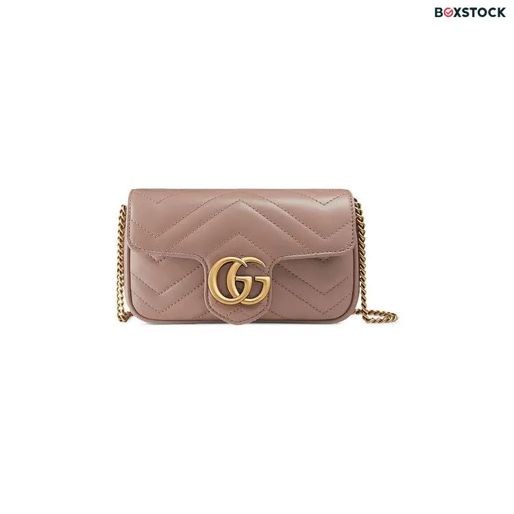 Gucci GG Marmont Matelassé Leather Super Mini Bag 'Beige' Tan Spring/Summer 2021