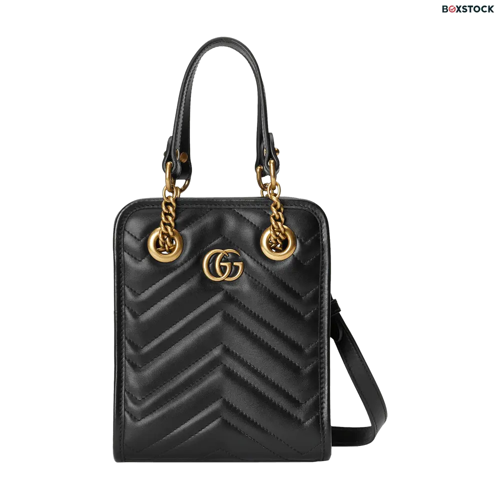 Gucci GG Marmont Matelassé Mini Bag 'Black' Fall/Winter 2022