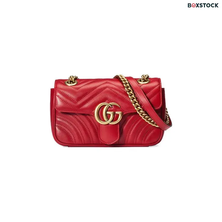Gucci GG Marmont Matelassé Mini Bag 'Red' Spring/Summer 2021