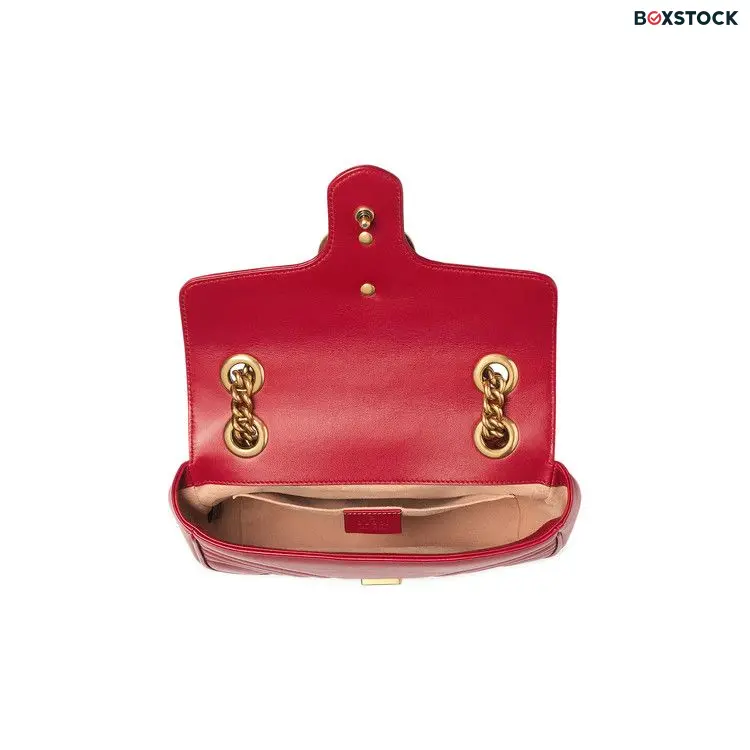 Gucci GG Marmont Matelassé Mini Bag 'Red' Spring/Summer 2021