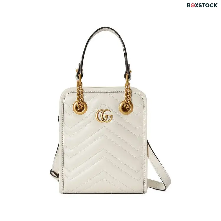 Gucci GG Marmont Matelassé Mini Bag 'White' Fall/Winter 2022