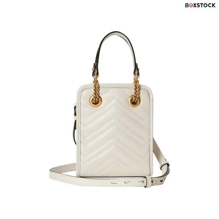 Gucci GG Marmont Matelassé Mini Bag 'White' Fall/Winter 2022