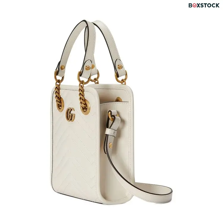 Gucci GG Marmont Matelassé Mini Bag 'White' Fall/Winter 2022