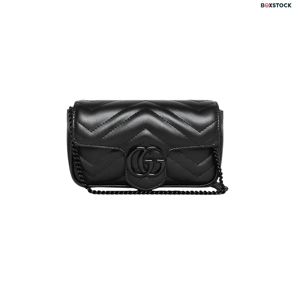 Gucci GG Marmont Matelasse Super Mini Bag 'Black' Fall/Winter 2023