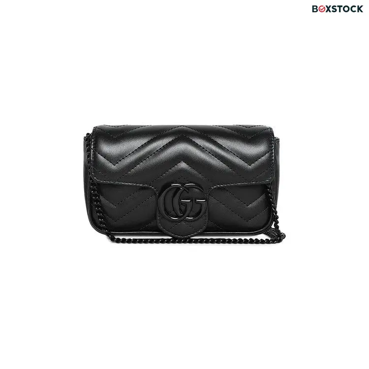 Gucci GG Marmont Matelasse Super Mini Bag 'Black' Fall/Winter 2023