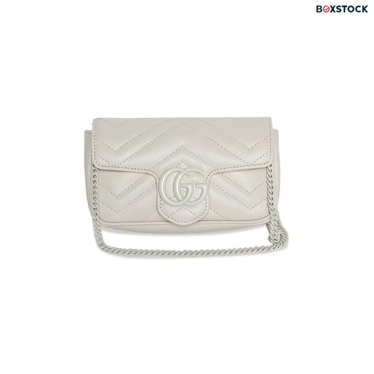 Gucci GG Marmont Matelasse Super Mini Bag 'White' Fall/Winter 2023
