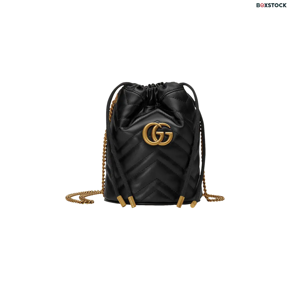 Gucci GG Marmont Mini Bucket Bag 'Black' Spring/Summer 2021
