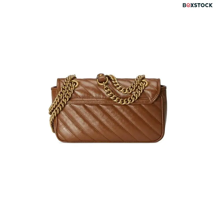 Gucci GG Marmont Mini Matelassé Shoulder Bag 'Brown' Spring/Summer 2021