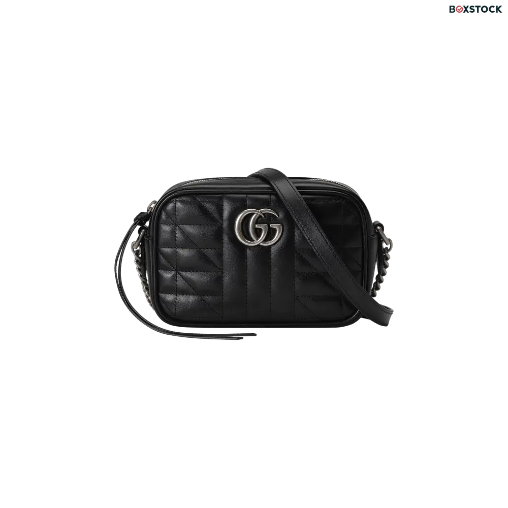 Gucci GG Marmont Mini Shoulder Bag 'Black' Spring/Summer 2022