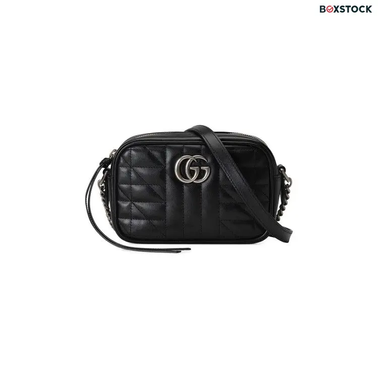 Gucci GG Marmont Mini Shoulder Bag 'Black' Spring/Summer 2022