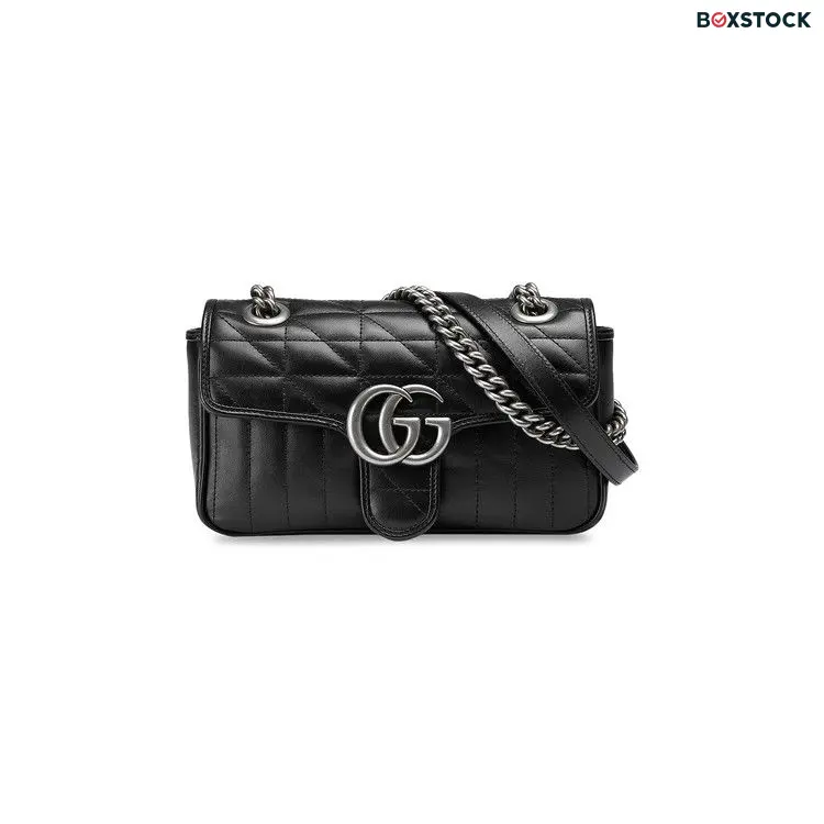 Gucci GG Marmont Mini Shoulder Bag 'Black' Spring/Summer 2022 446744-UM8AN-1000