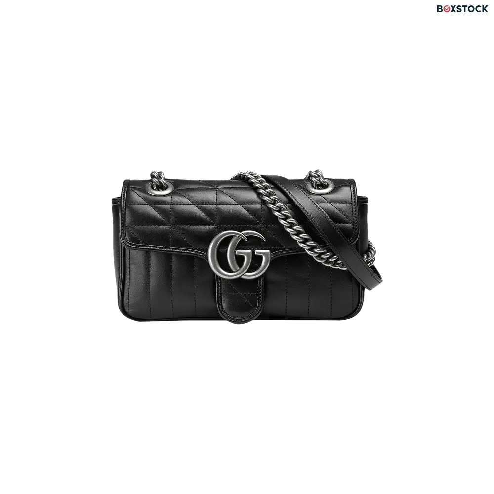 Gucci GG Marmont Mini Shoulder Bag 'Black' Spring/Summer 2022 446744-UM8AN-1000