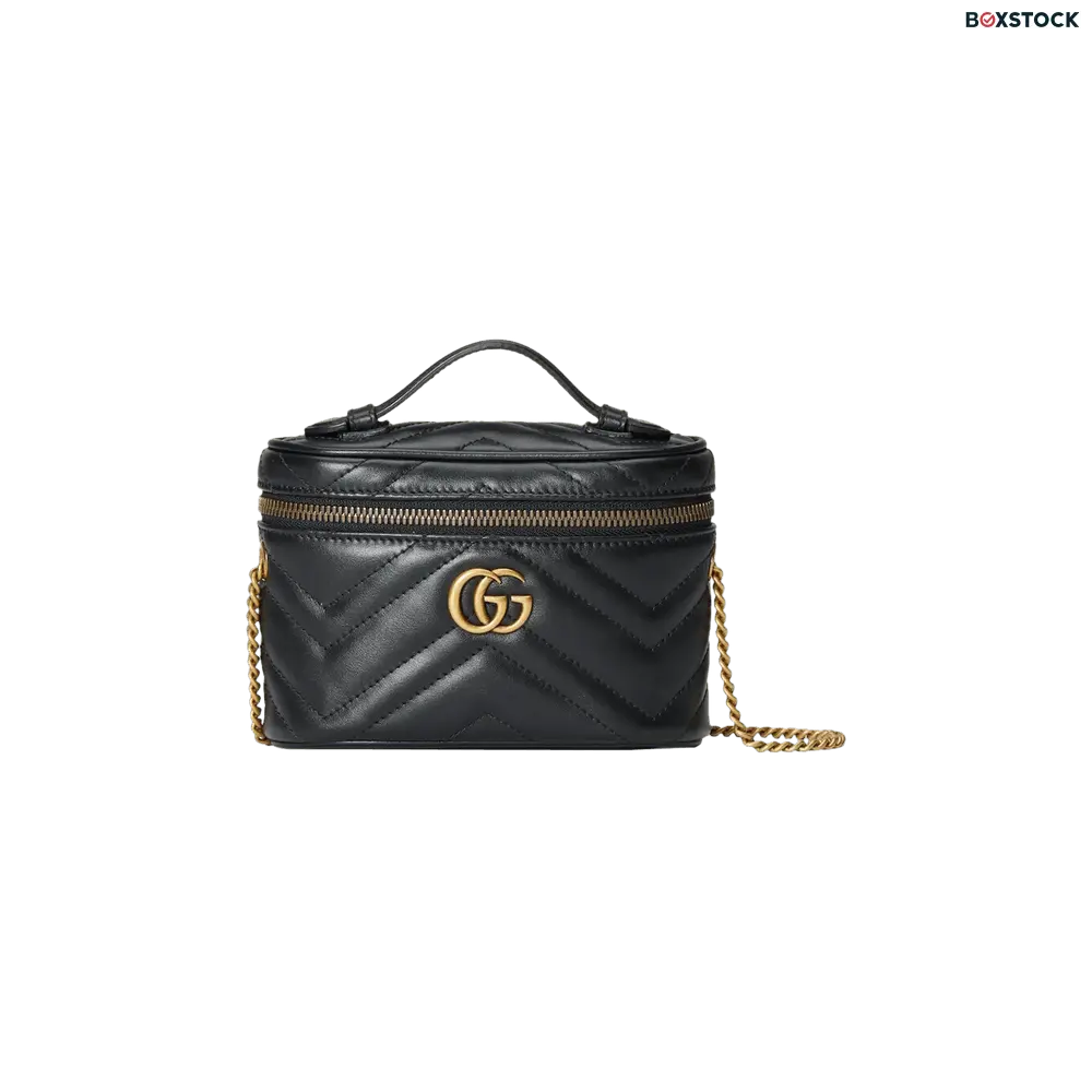 Gucci GG Marmont Mini Top Handle Bag 'Nero' Black Fall/Winter 2022