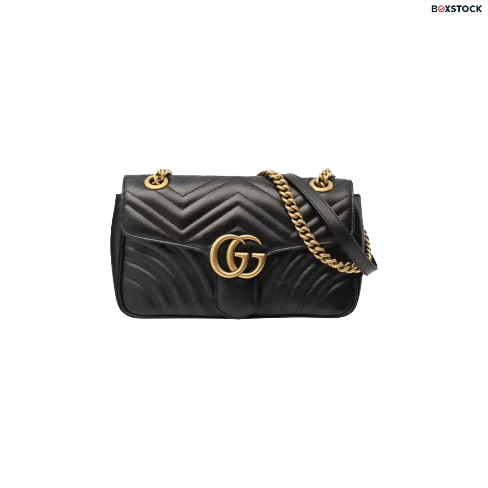 Gucci GG Marmont Small Matelassé Shoulder Bag 'Black'