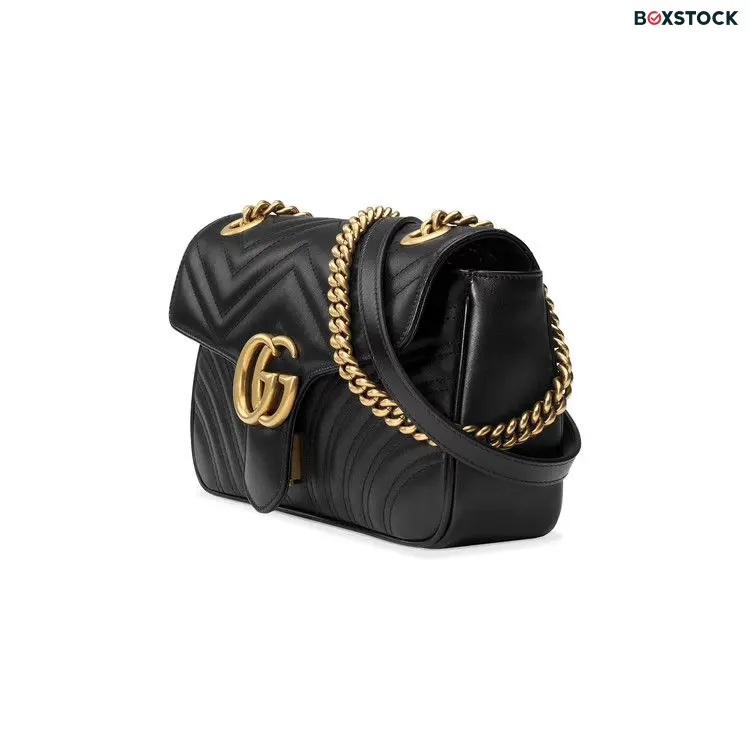Gucci GG Marmont Small Matelassé Shoulder Bag 'Black'