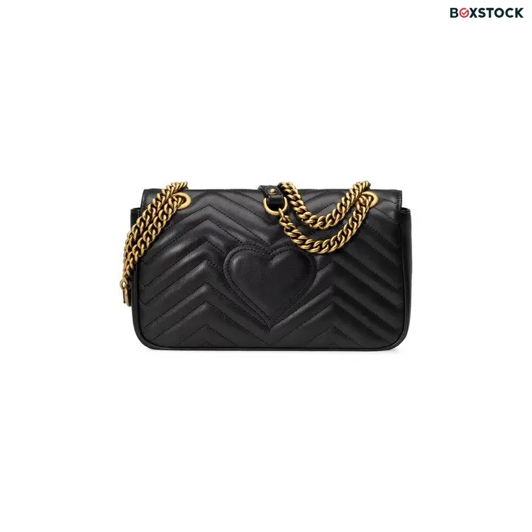 Gucci GG Marmont Small Matelassé Shoulder Bag 'Black'