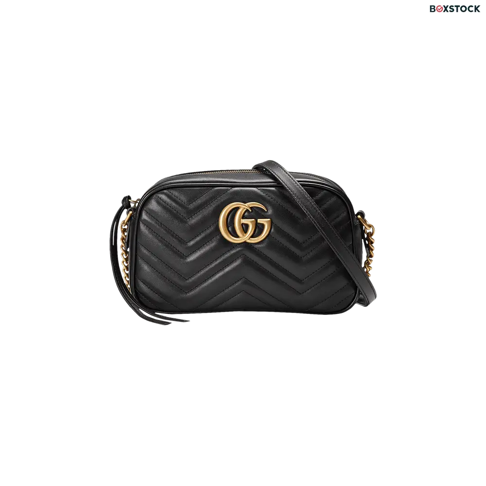 Gucci GG Marmont Small Matelassé Shoulder Bag 'Black' 447632-DTD1T-1000