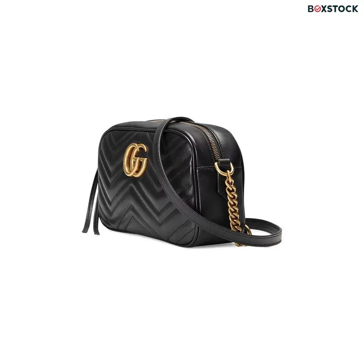 Gucci GG Marmont Small Matelassé Shoulder Bag 'Black' 447632-DTD1T-1000
