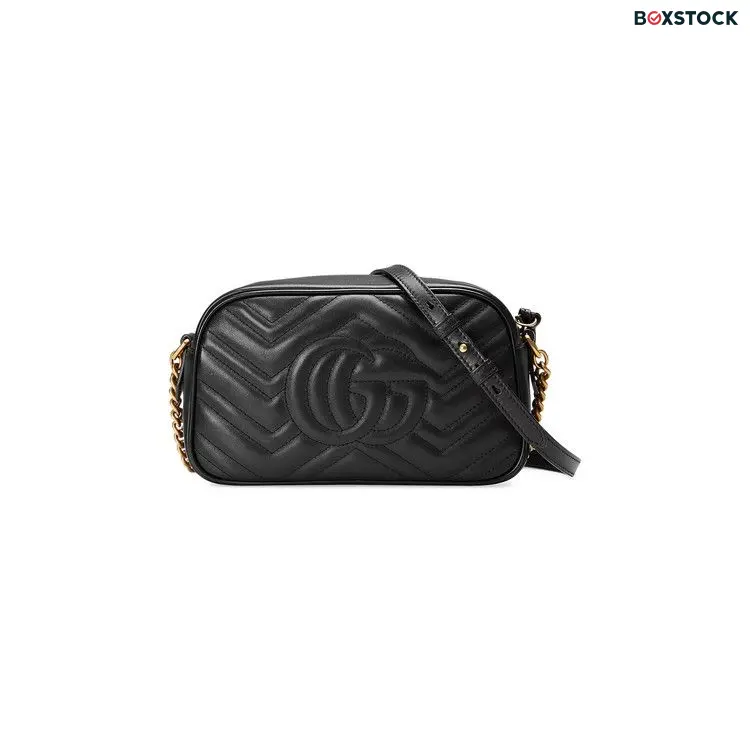 Gucci GG Marmont Small Matelassé Shoulder Bag 'Black' 447632-DTD1T-1000
