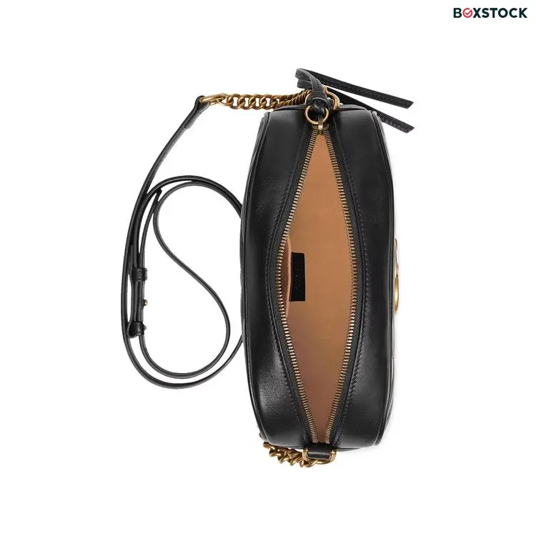 Gucci GG Marmont Small Matelassé Shoulder Bag 'Black' 447632-DTD1T-1000