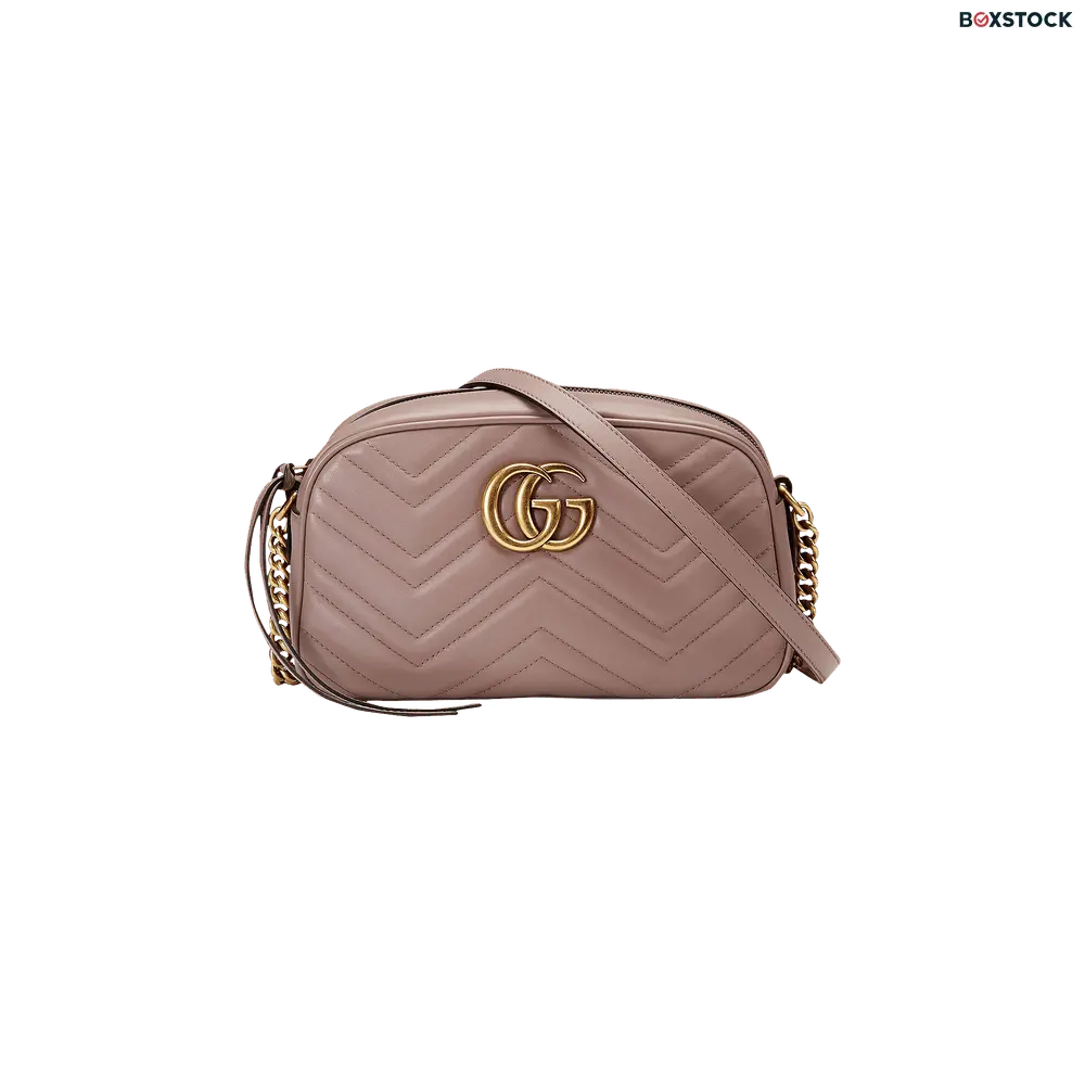 Gucci GG Marmont Small Matelassé Shoulder Bag 'Dusty Pink' Spring/Summer 2021