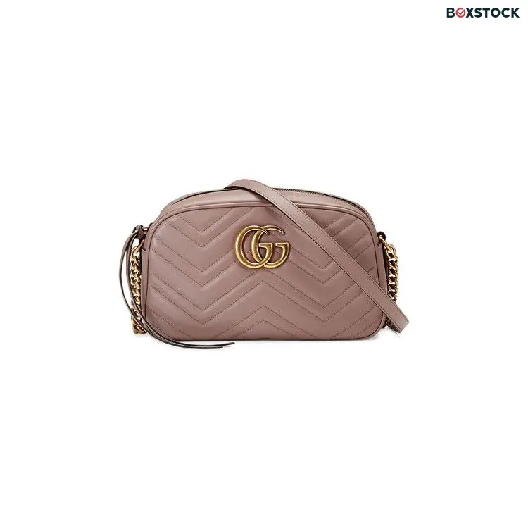 Gucci GG Marmont Small Matelassé Shoulder Bag 'Dusty Pink' Spring/Summer 2021