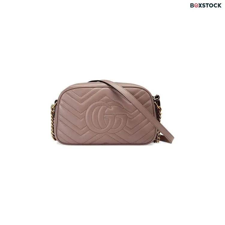 Gucci GG Marmont Small Matelassé Shoulder Bag 'Dusty Pink' Spring/Summer 2021