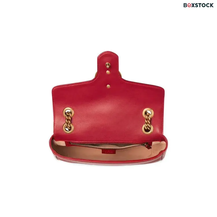 Gucci GG Marmont Small Matelassé Shoulder Bag 'Red'
