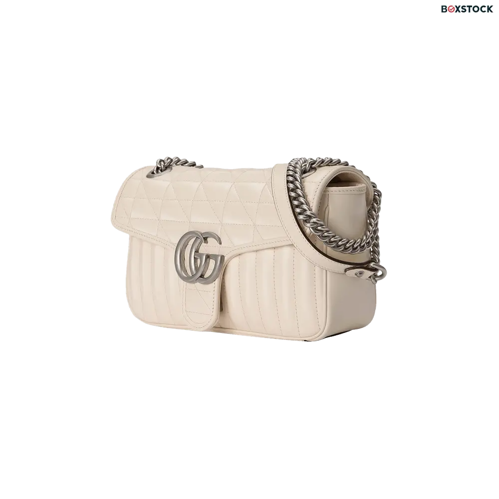 Gucci GG Marmont Small Shoulder Bag 'White' Fall/Winter 2022