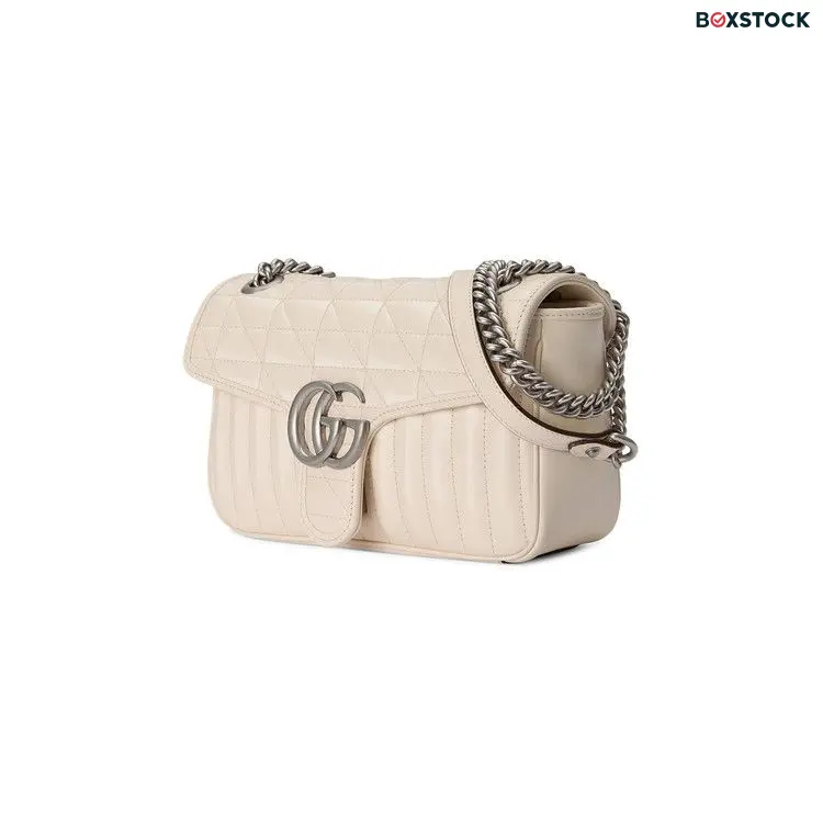 Gucci GG Marmont Small Shoulder Bag 'White' Fall/Winter 2022