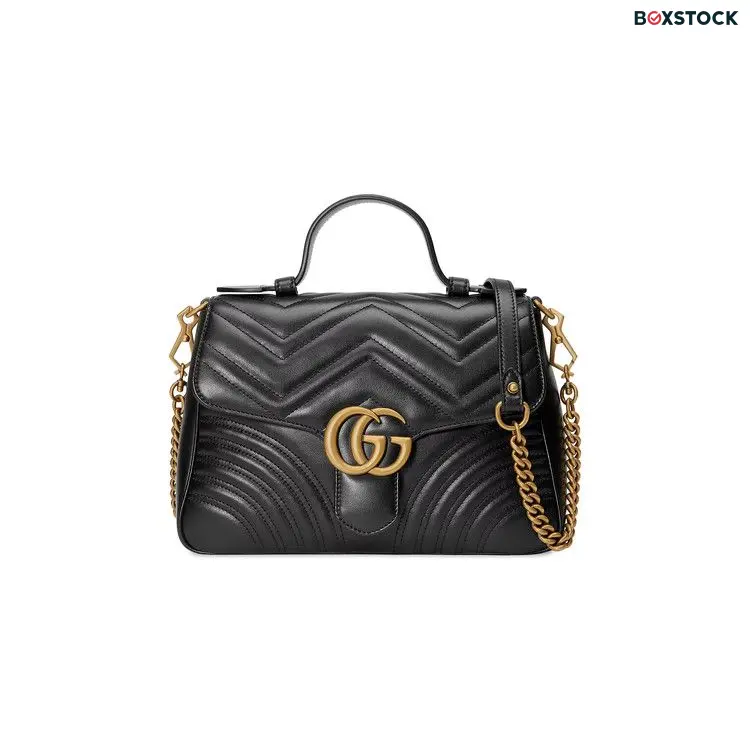 Gucci GG Marmont Small Top Handle Bag 'Black'